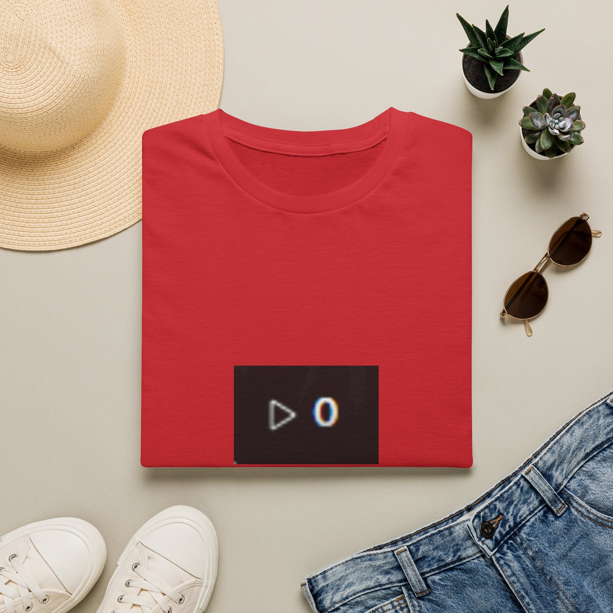 Zero Plays T‑Shirt — Minimal Play Button '0' Graphic Tee