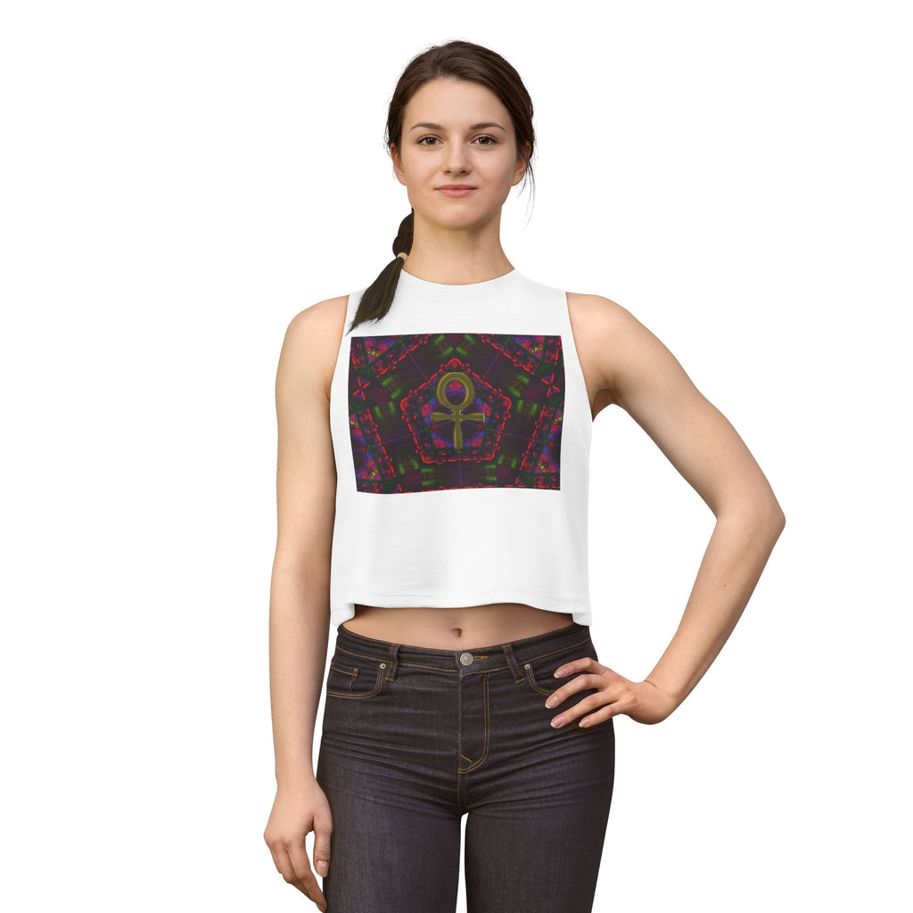 Womans Venus Crop Top (ver2)— Women's Spiritual Symbol Graphic Tank