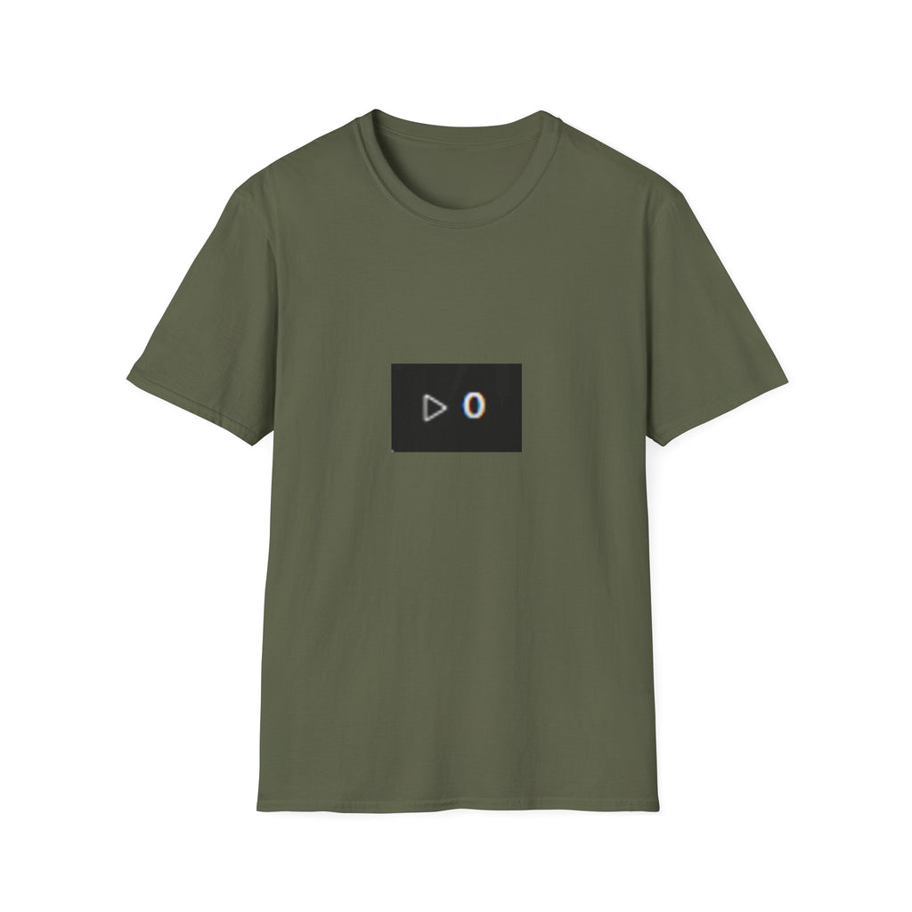 Zero Plays T‑Shirt — Minimal Play Button '0' Graphic Tee