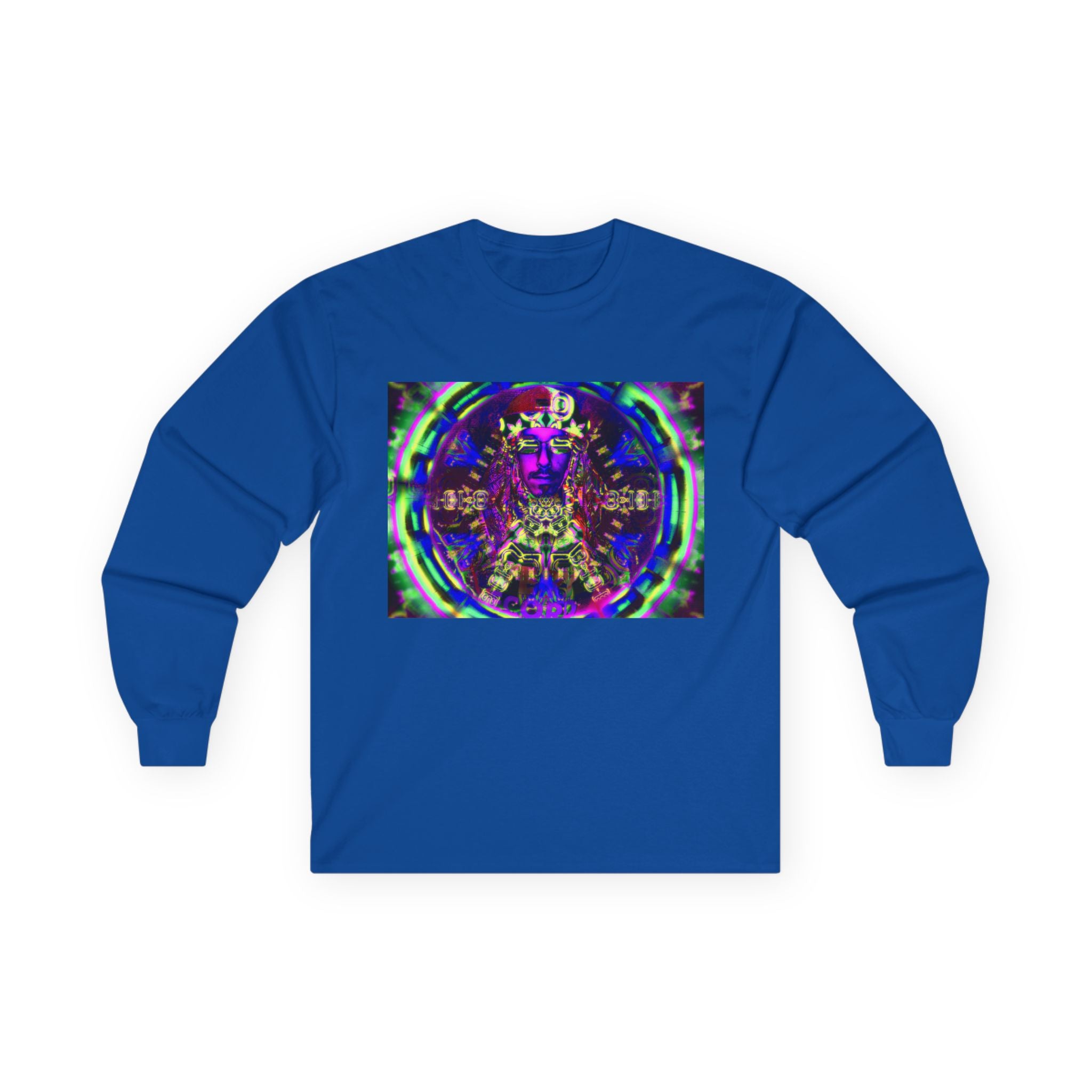 Pirate Portal (Nigh vision edition) Long Sleeve Tee — 'Peace' Trippy Graphic