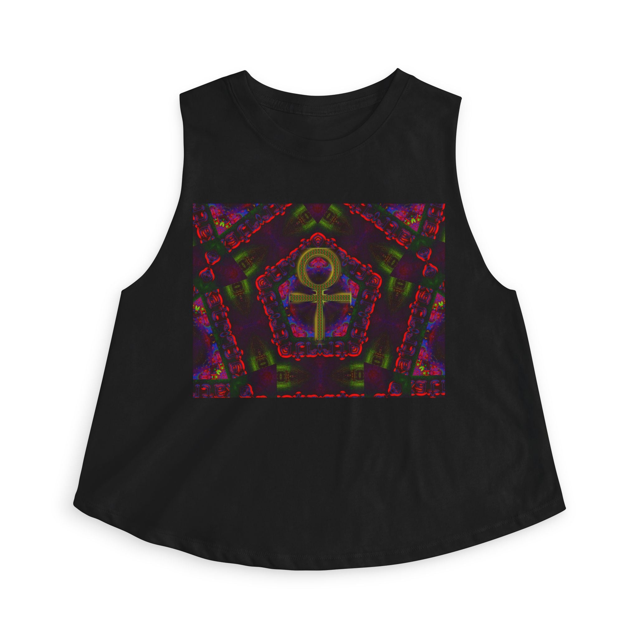 Womans Venus Crop Top (ver2)— Women's Spiritual Symbol Graphic Tank