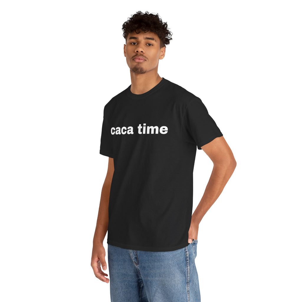 Caca Time T-Shirt — Funny Minimalist Graphic Tee