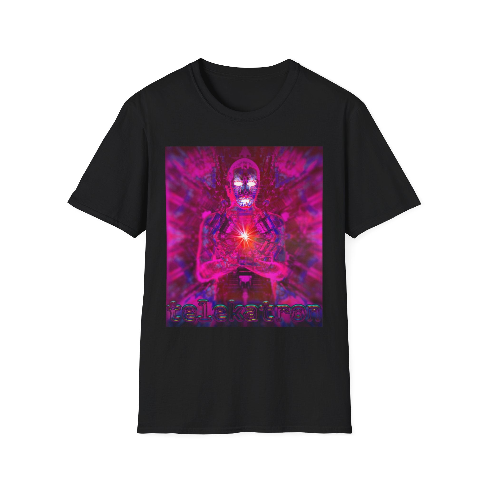 Phoenix (AZ) Heart Tee — Neon Cosmic Meditation Shirt