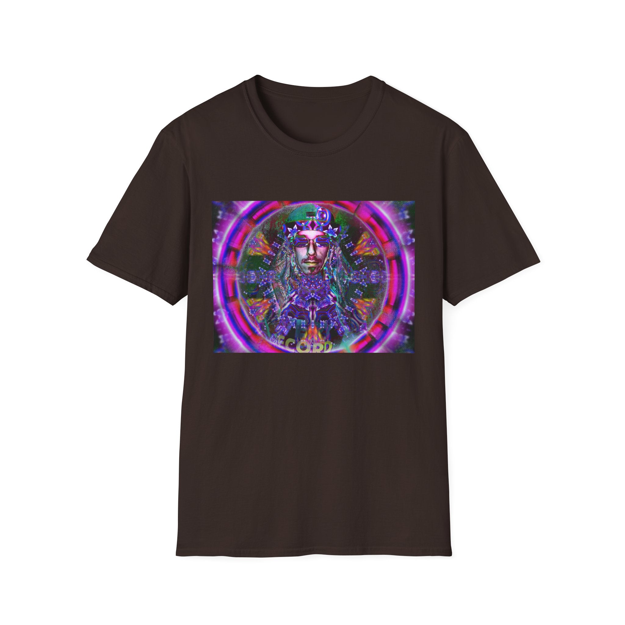 Pirate Portal T-Shirt — Cosmic Mandala Face Design