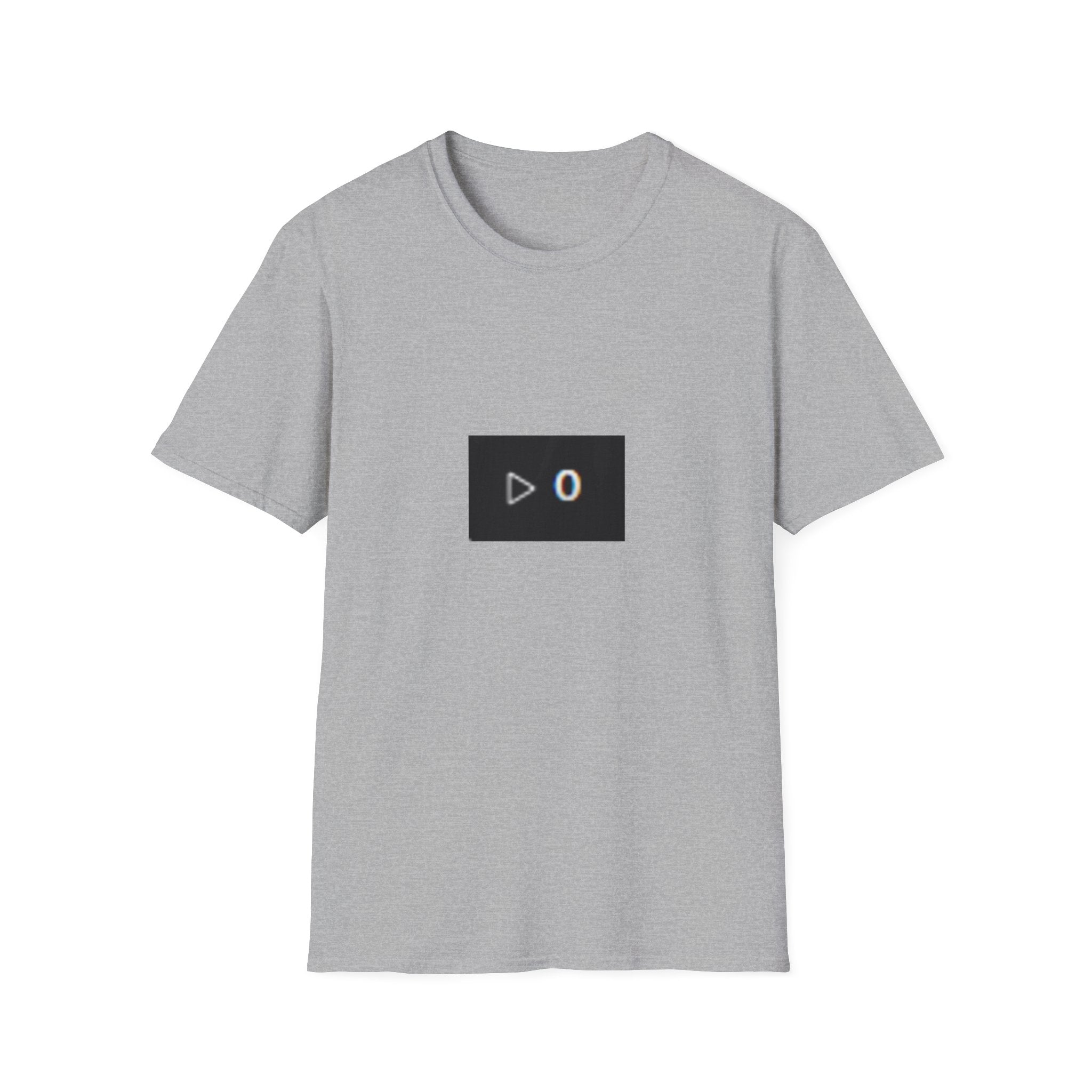 Zero Plays T‑Shirt — Minimal Play Button '0' Graphic Tee