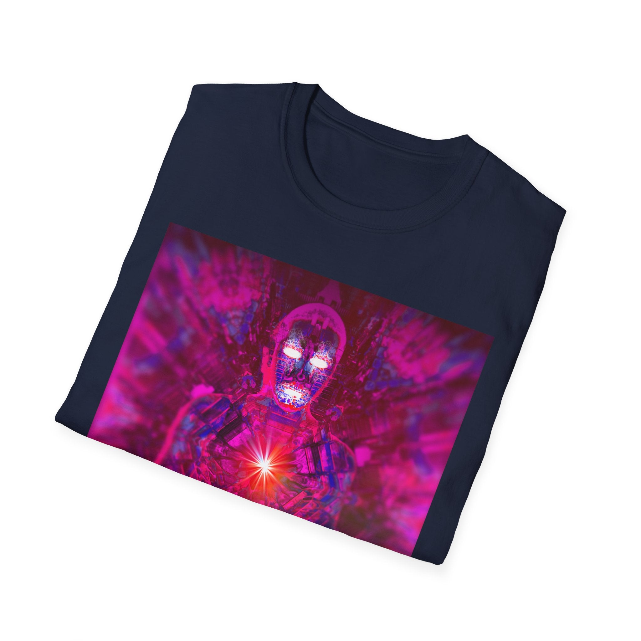 Phoenix (AZ) Heart Tee — Neon Cosmic Meditation Shirt