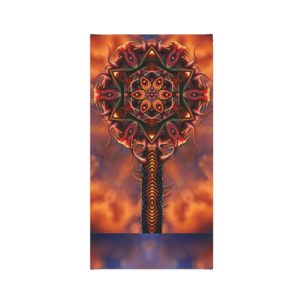 Serpent Bloom Neck Gaiter — Boho Festival Face Covering