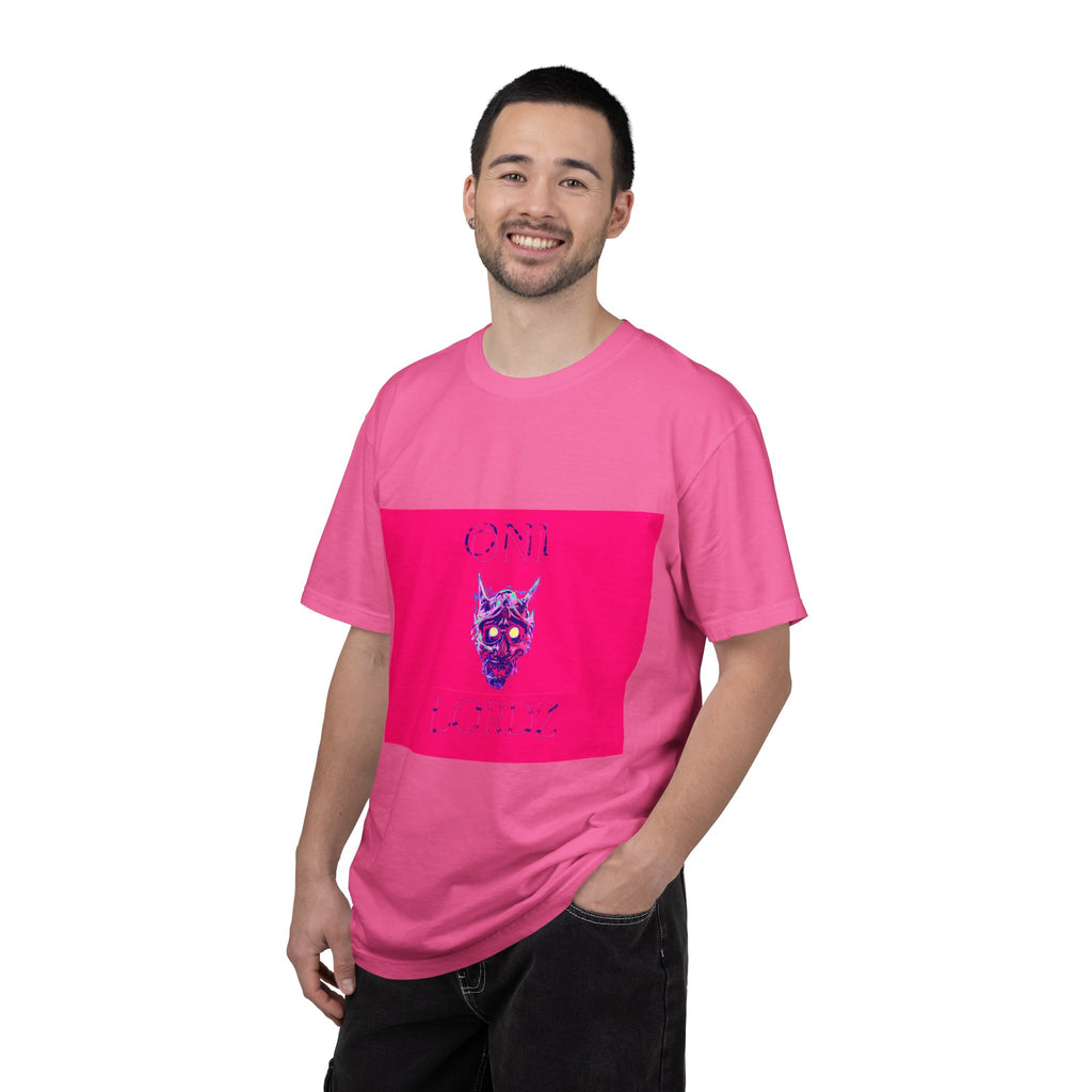 Oni Demon Skull T-Shirt (Simple)— Neon Japanese Mask Graphic Tee