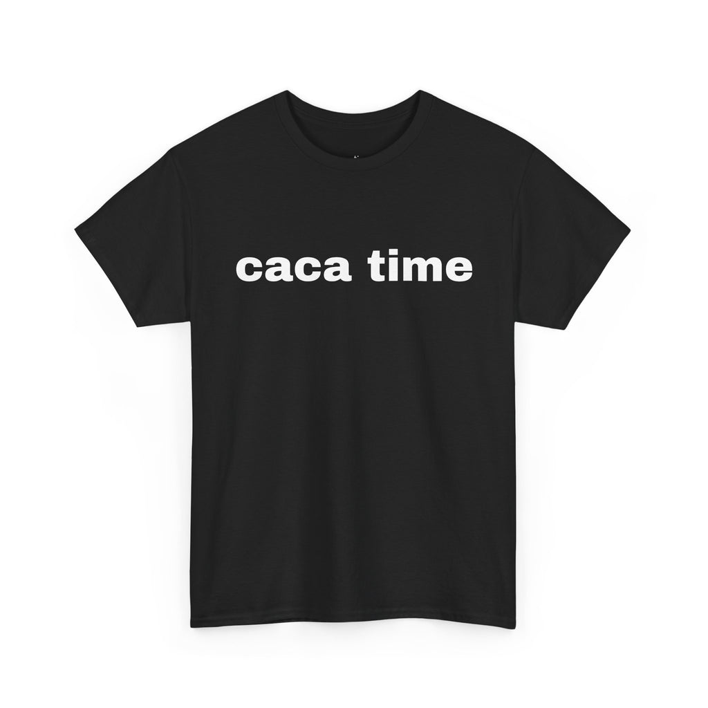 Caca Time T-Shirt — Funny Minimalist Graphic Tee