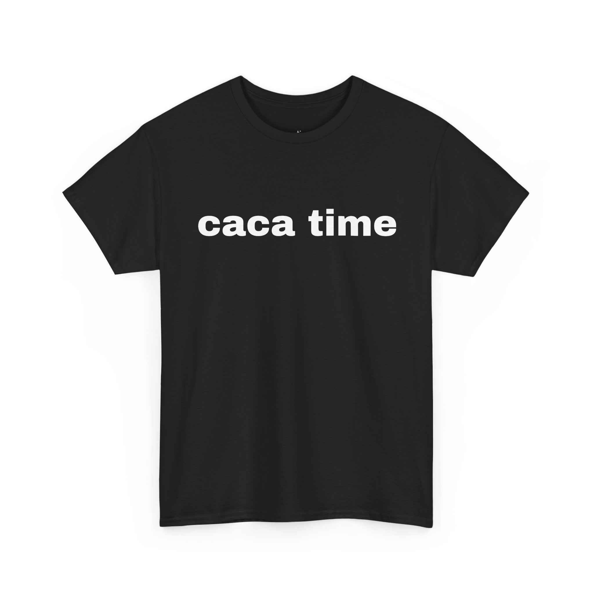 Caca Time T-Shirt — Funny Minimalist Graphic Tee