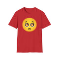 Flame-Eyes Pleading Emoji T-Shirt — Cute Fire Emoji Graphic Tee
