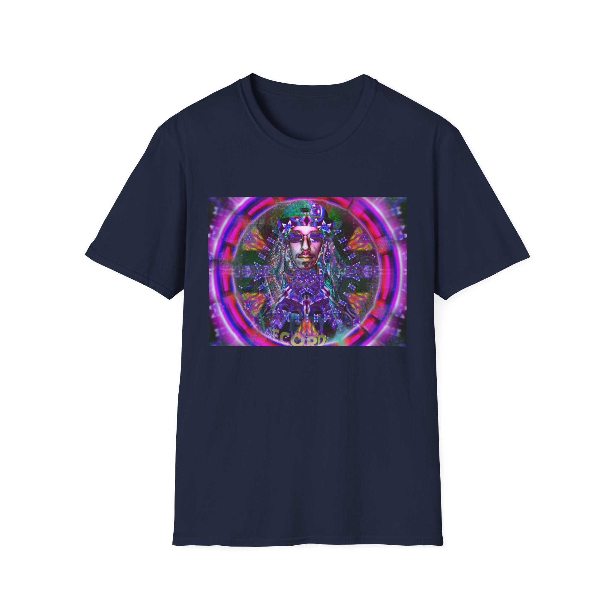 Pirate Portal T-Shirt — Cosmic Mandala Face Design
