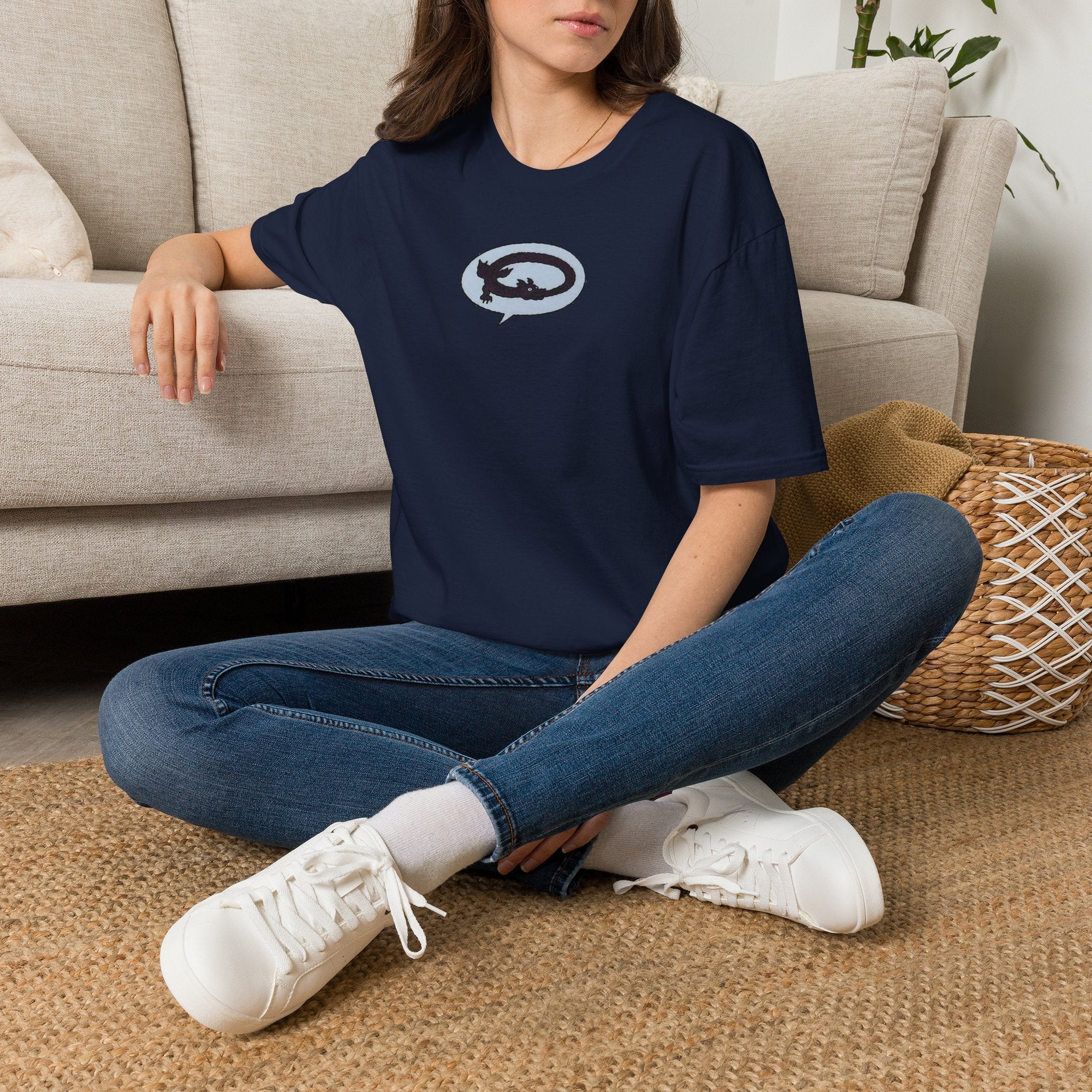 Funny ouroboros T‑Shirt — Cute Amphibian Graphic Tee