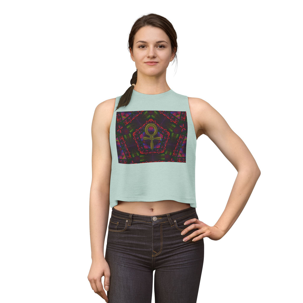 Womans Venus Crop Top (ver2)— Women's Spiritual Symbol Graphic Tank