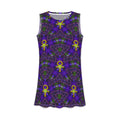 Telekatron Venus Mystic Ankh Casual Dress — Psychedelic Purple Spiritual Symbol