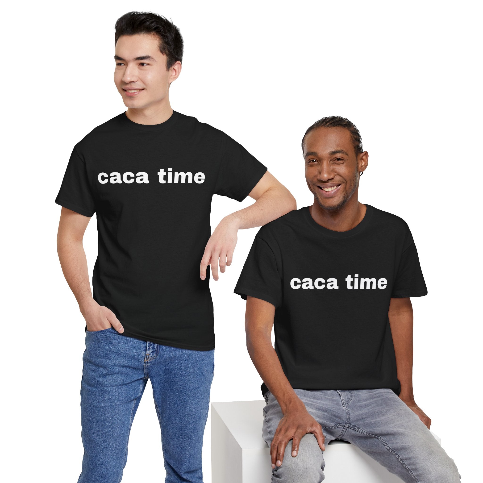 Caca Time T-Shirt — Funny Minimalist Graphic Tee