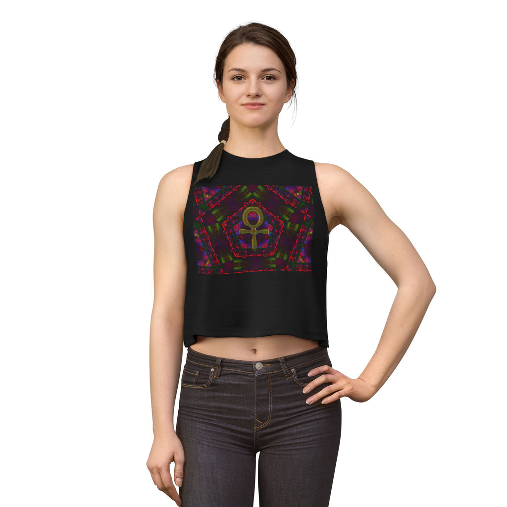 Womans Venus Crop Top (ver2)— Women's Spiritual Symbol Graphic Tank