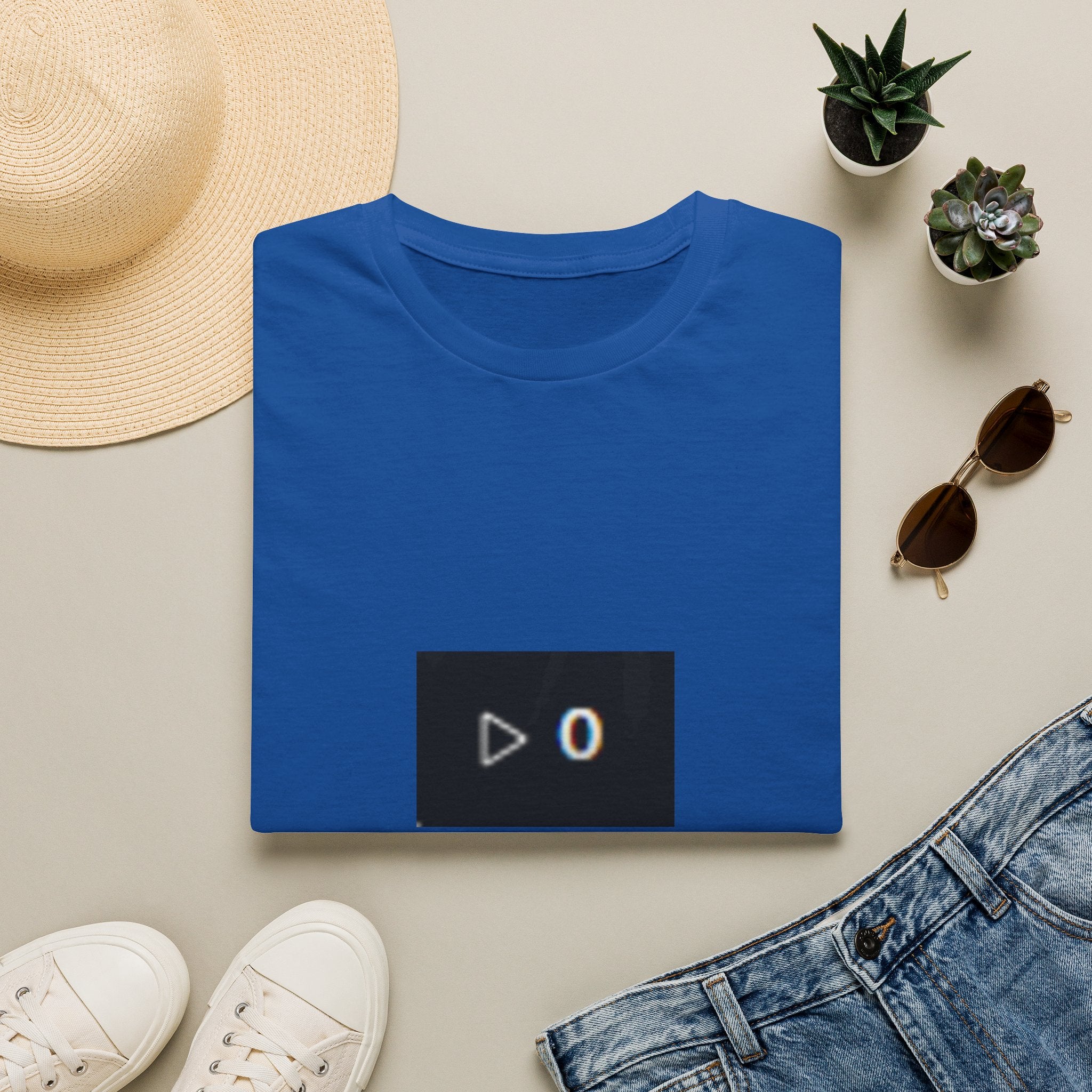 Zero Plays T‑Shirt — Minimal Play Button '0' Graphic Tee