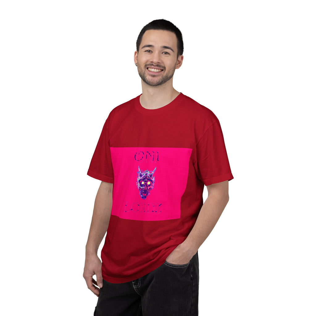 Oni Demon Skull T-Shirt (Simple)— Neon Japanese Mask Graphic Tee