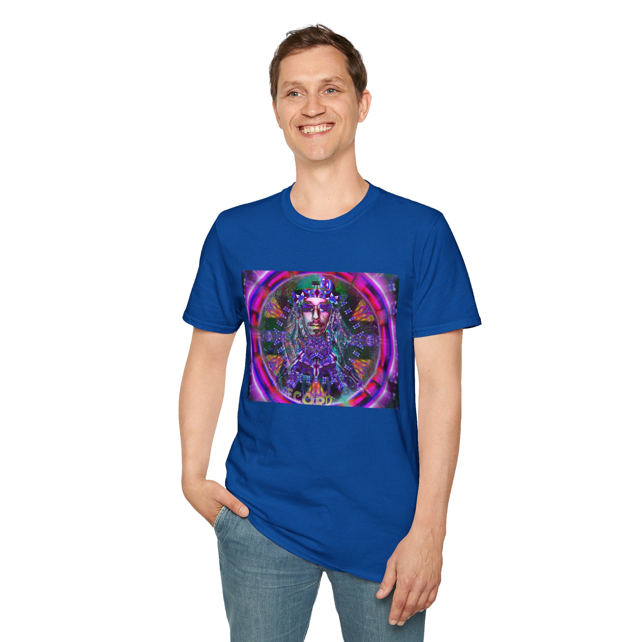 Pirate Portal T-Shirt — Cosmic Mandala Face Design