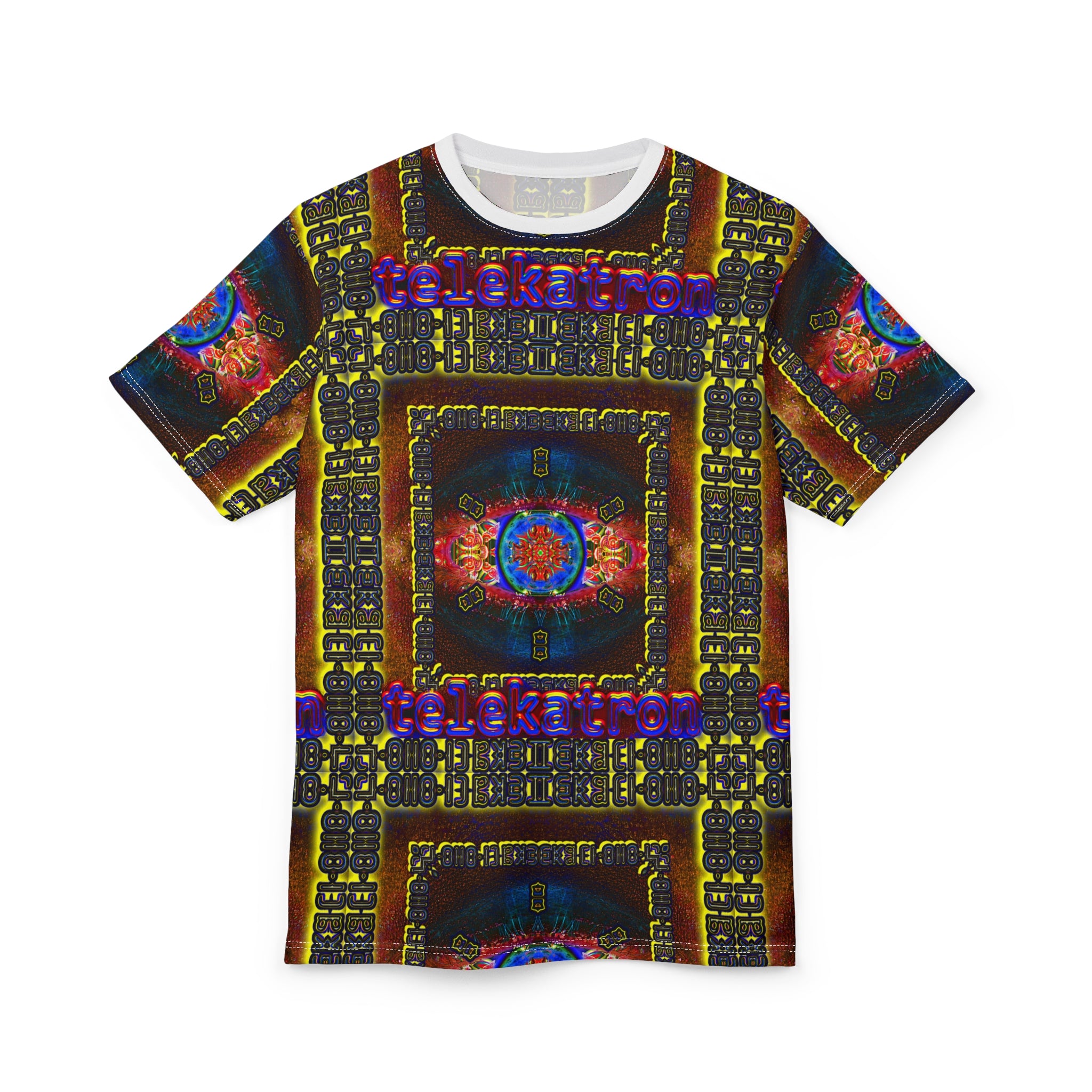 Cryptoeye Tee — 'telekatron' Graphic All-Over Print Shirt