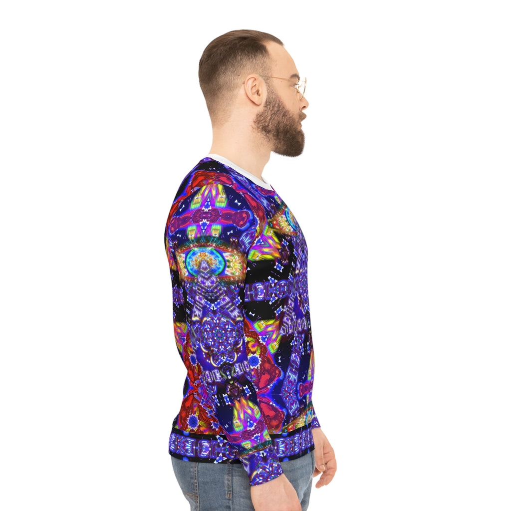 Cybersoul Eye Language — Vibrant All-Over-Print Lightweight Crewneck