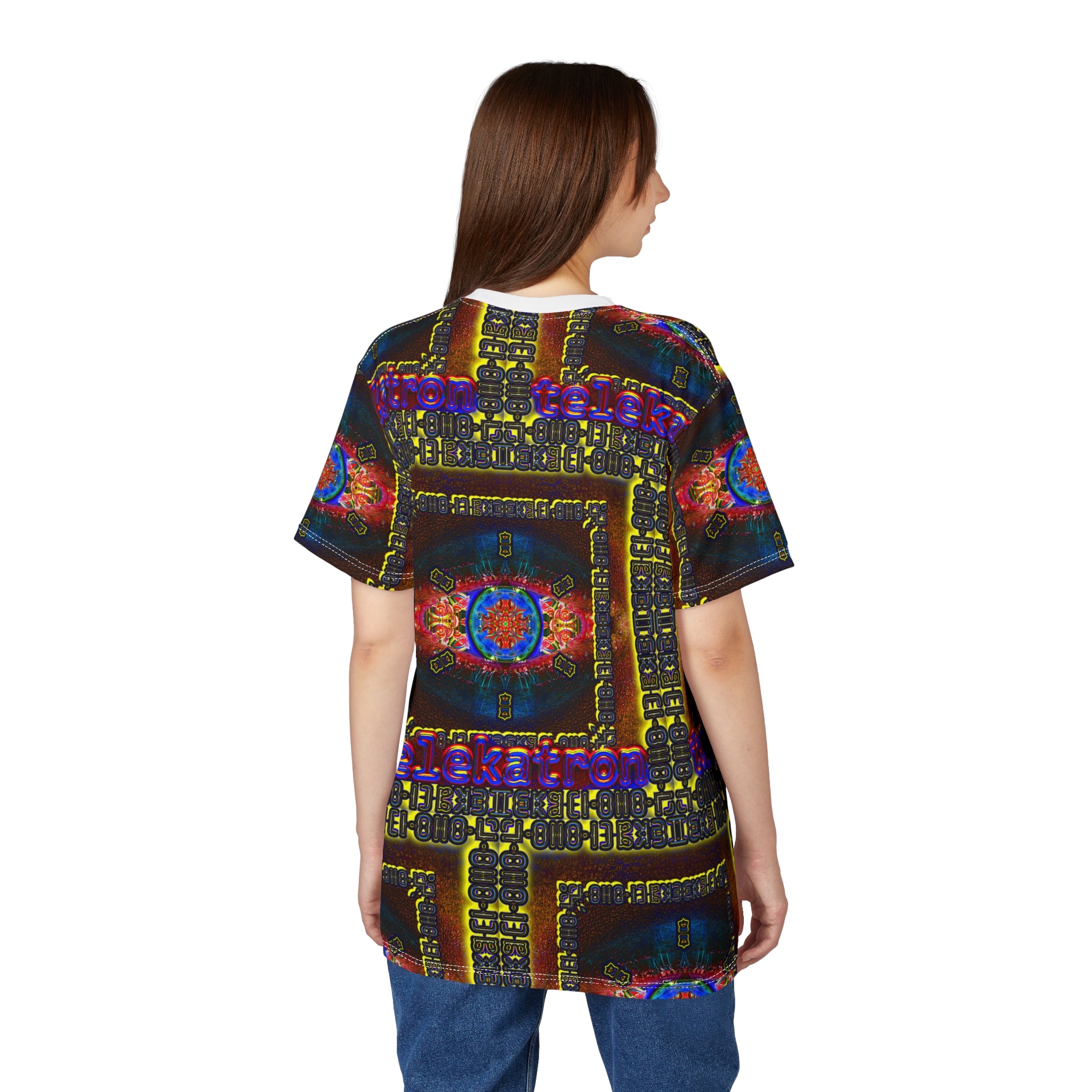 Cryptoeye Tee — 'telekatron' Graphic All-Over Print Shirt