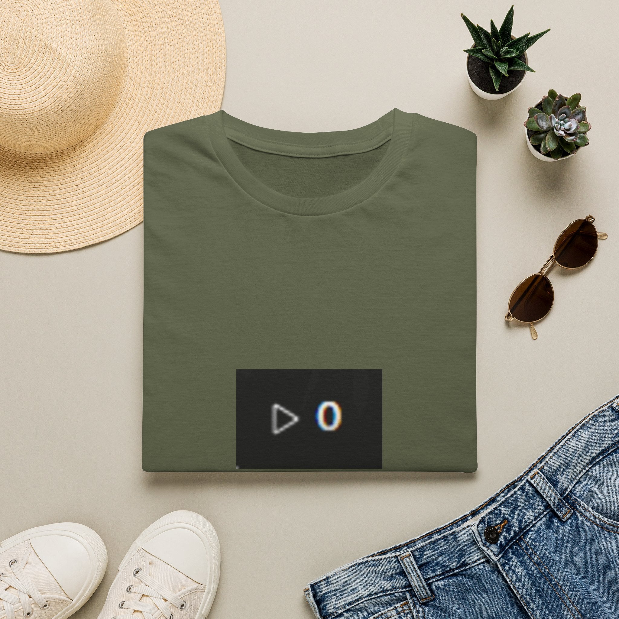 Zero Plays T‑Shirt — Minimal Play Button '0' Graphic Tee