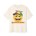 Performative Emoji Tee — Playful Propeller Hat Graphic T-Shirt
