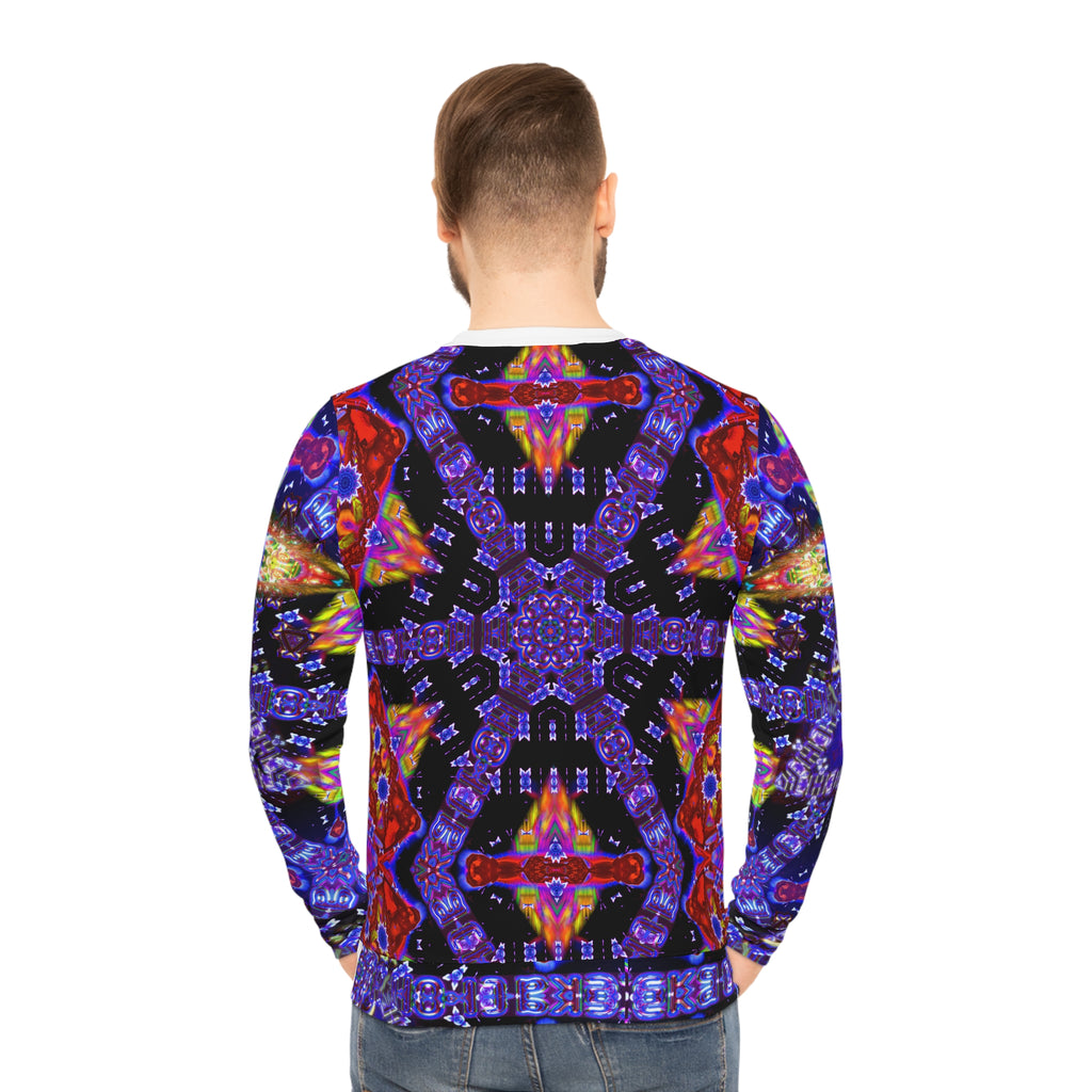 Cybersoul Eye Language — Vibrant All-Over-Print Lightweight Crewneck