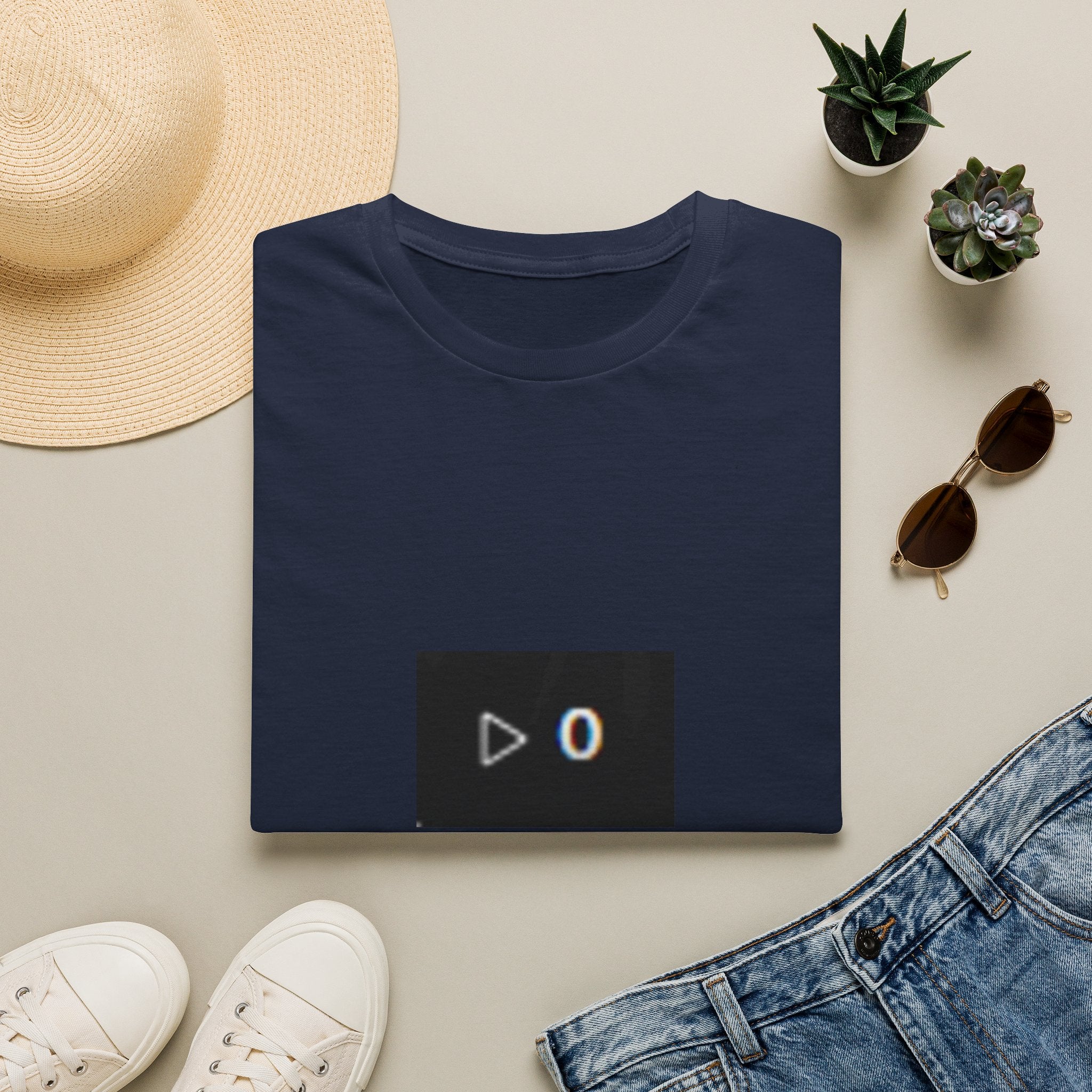 Zero Plays T‑Shirt — Minimal Play Button '0' Graphic Tee