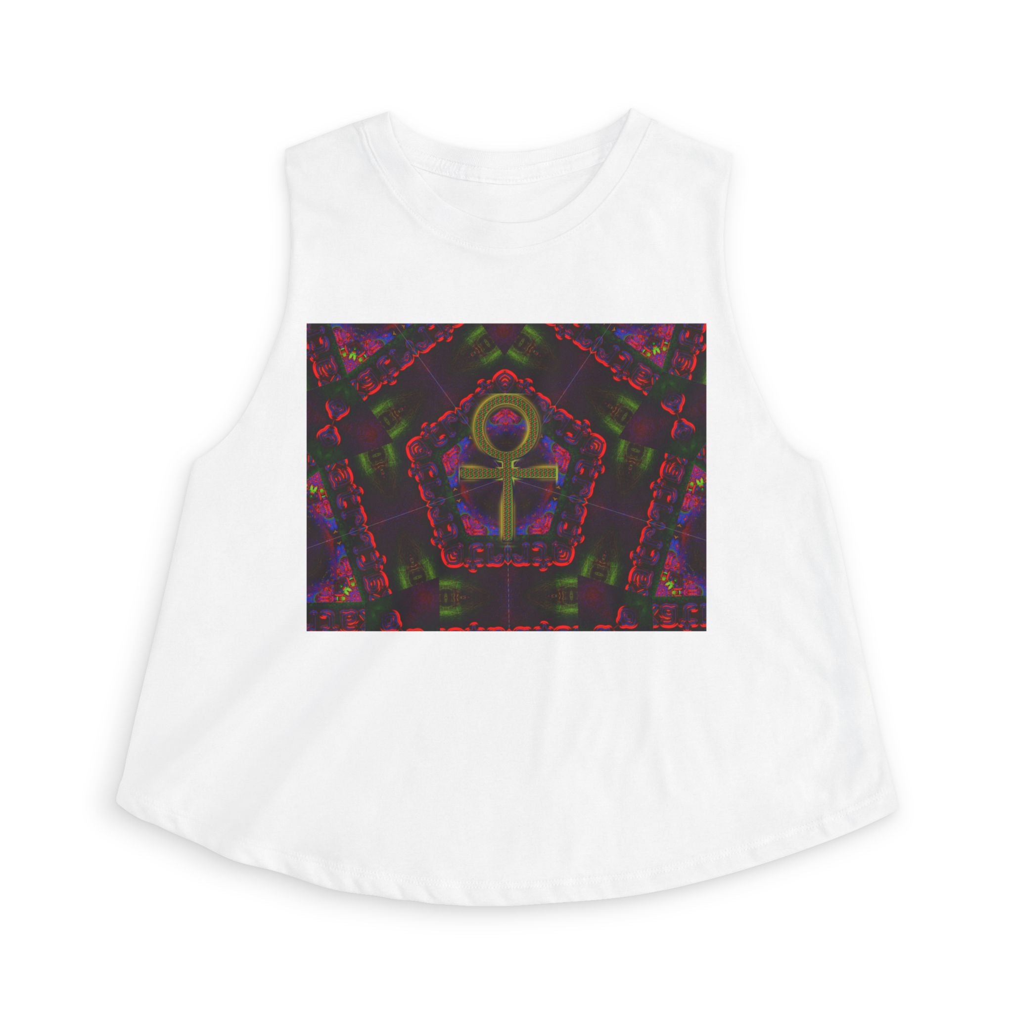 Womans Venus Crop Top (ver2)— Women's Spiritual Symbol Graphic Tank