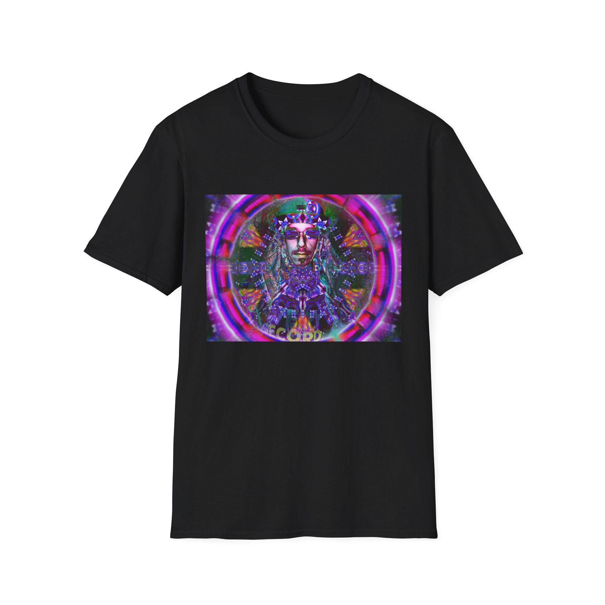 Pirate Portal T-Shirt — Cosmic Mandala Face Design