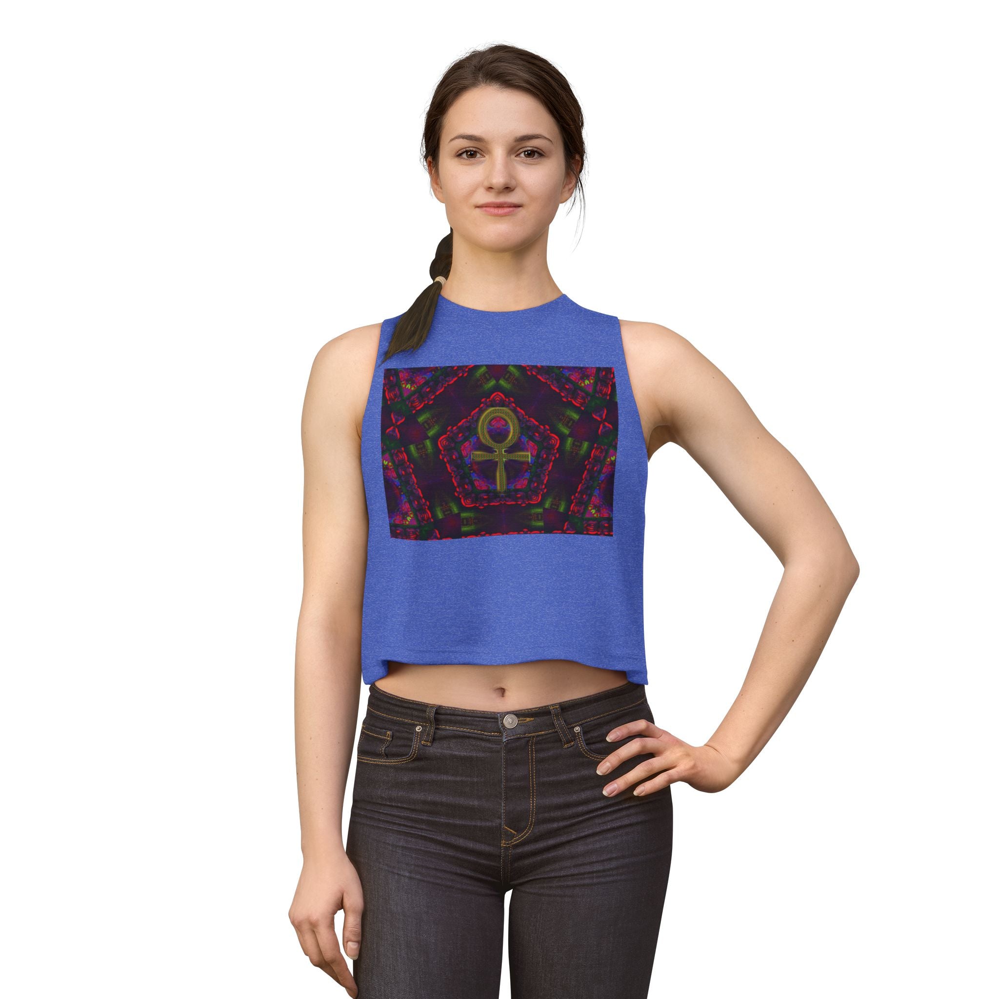 Womans Venus Crop Top (ver2)— Women's Spiritual Symbol Graphic Tank