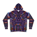 Telekatron Language Athletic Hoodie — Vibrant Geometric All-Over Print