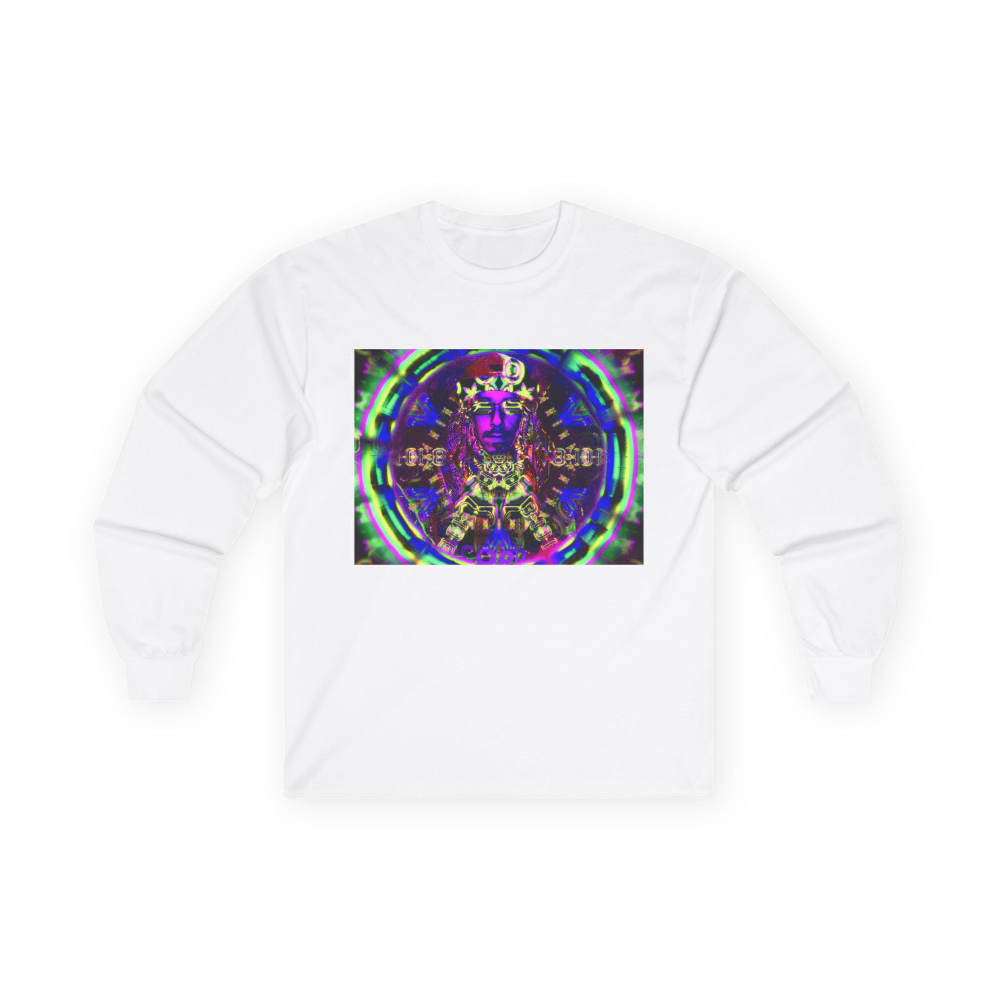 Pirate Portal (Nigh vision edition) Long Sleeve Tee — 'Peace' Trippy Graphic