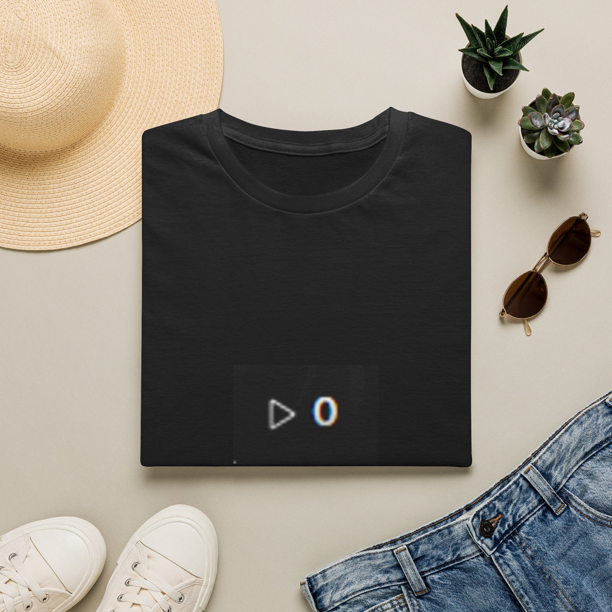 Zero Plays T‑Shirt — Minimal Play Button '0' Graphic Tee
