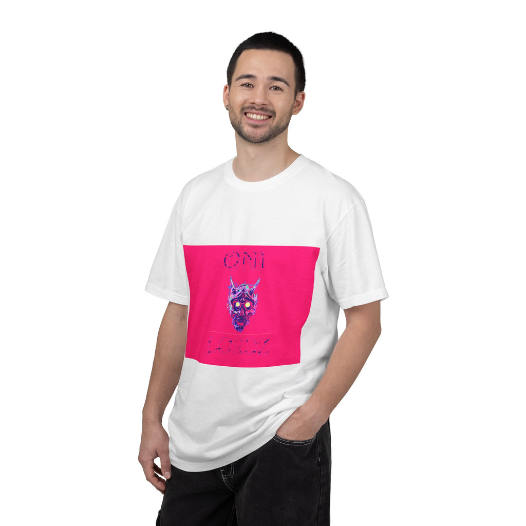 Oni Demon Skull T-Shirt (Simple)— Neon Japanese Mask Graphic Tee